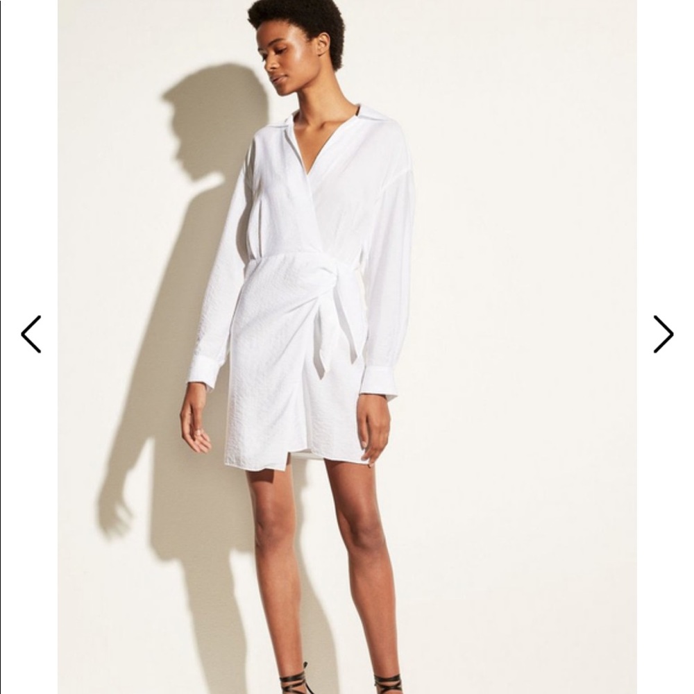 Vince White Wrap Mini Dress